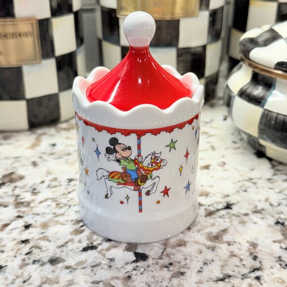 Vintage Porcelain Disney Sugar bowl with lid - Picture 11 of 12